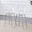 Tabouret de bar moderne minimaliste transparent avec pieds élégants en métal (ensemble de 2)-720376925-720376864