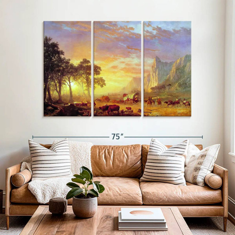 Lelar The Oregon Trail 1869, 42" H x 65" W