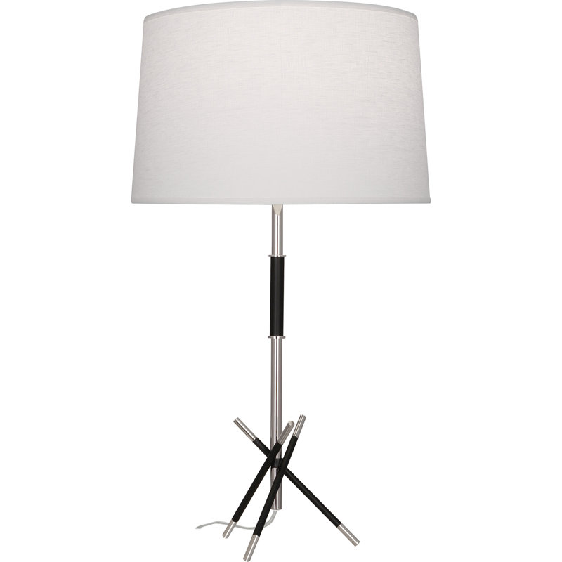 Thatcher Table Lamp, Polished Nickel Accents