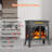 HAVATO 24" Electric Fireplace Stove - 3D Flame (12 Colors), Remote, 3-in-1 Heater + Timer, Safe for Bedroom -177599399