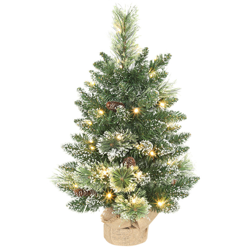 1.97' H Lighted Artificial Christmas Tree