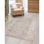 Tapis gris et beige Country & Floral Agna-1971544302