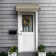 Awntech Charleston Acrylic Fabric Awning with Iron Scroll Arms