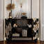 French living room floral patterns decor cabinet