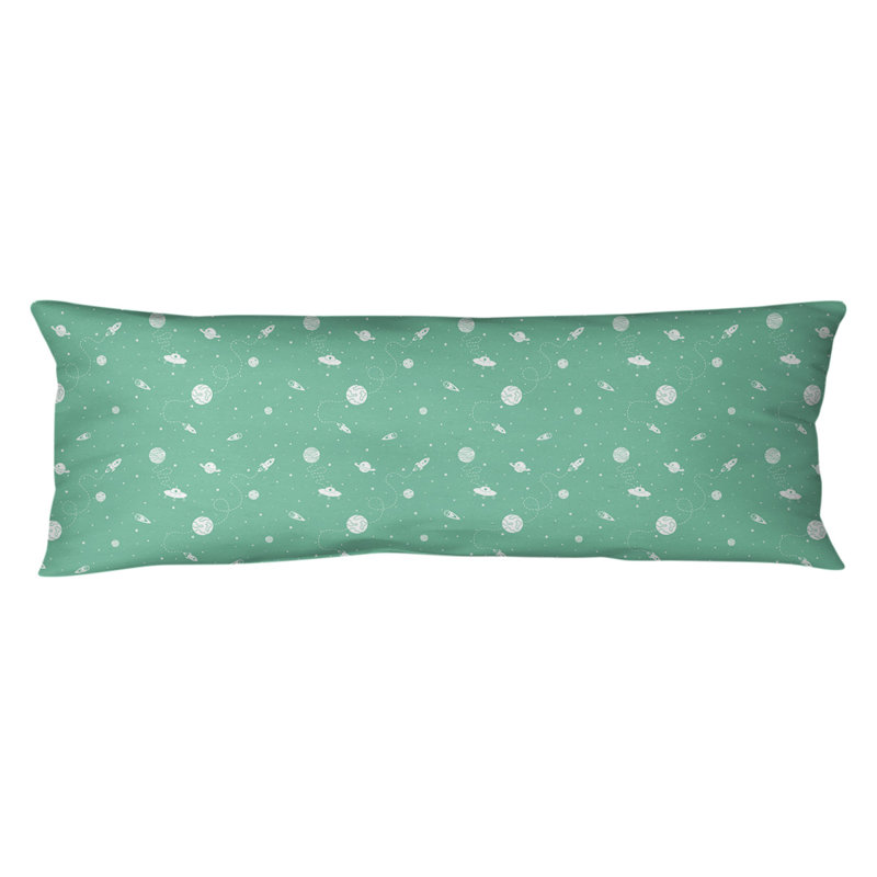 Housse et insert de coussin rectangulaire Katelyn Elizabeth, Bourre en polyester, Molleton moelleux, Vert