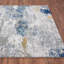 Tapis abstrait blanc cassé / bleu Elkmont-46033405