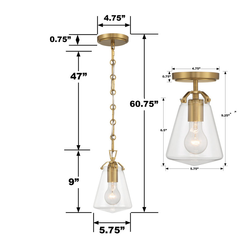 Amella Moroni Flush Mount, Gold