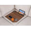 Canapé modulaire en coin avec console porte-gobelet, table de coin avec port USB et repose-pieds Bondilla-102155575