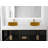 Modern Luxury Wall-mounted Vanity With 60" Solid Surface Top And Round With Rim Glass Vessel Sink-103232973