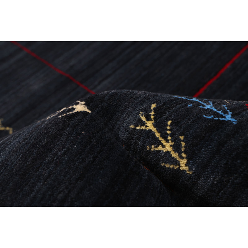 Kashkuli Gabbeh Navy Rug 4'11" x 7'11"