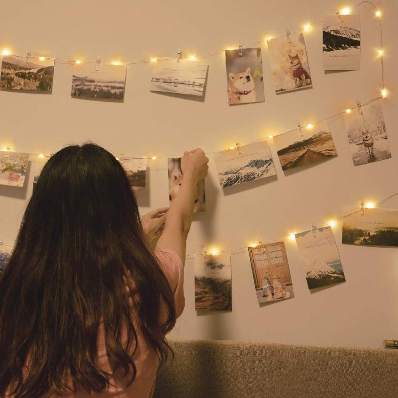 Indoor 396'' Battery Powered LED Rope String Light
