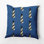 Housse et insert de coussin carré d'extérieur à imprimé géométrique Nautical Nights Beacon