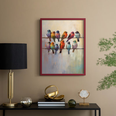 ANIMALS Series, impression encadrée, bois massif