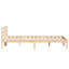 Bed Frame with Headboard Solid Pine Wood-707680405-707680399