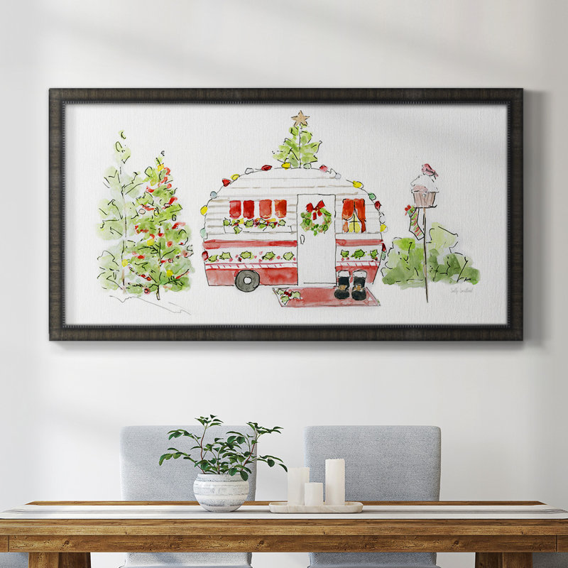 " Holiday Camper II ", Black, 25" H x 45" W x 1" D