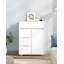 Sideboard Storage Cabinet, Morden Kitchen Cabinets with Adjustable Shelf, Freestanding Kitchen Cupboard Buffet, for Dining Room, Living Room, White -924062007
