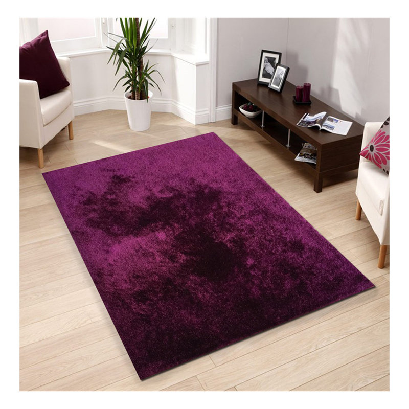 Tapis touffeté à la main «Fuzzy Shaggy», Rectangle 7 pi x 5 pi