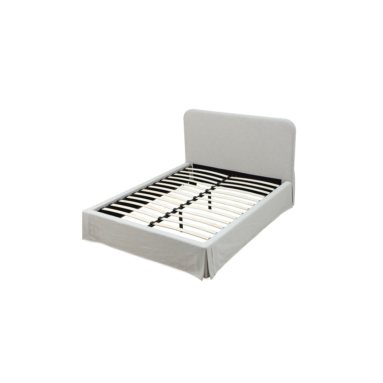 Miya Storage Platform Bed, Queen, Gray