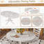 Ensemble de table de salle à manger extensible 5 pièces et 4 chaises rembourrées