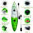Fishing Kayaks, 12.4FT Sit on Top Kayak for 2-3 Person Adults with Paddle & Comfortable Seat, Capacity of 600LBS, Hard Shell Recreational Ocean Kayak Boat