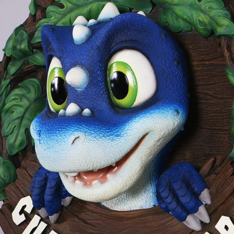 Statue de dinosaure bleu Cuddle Raptor