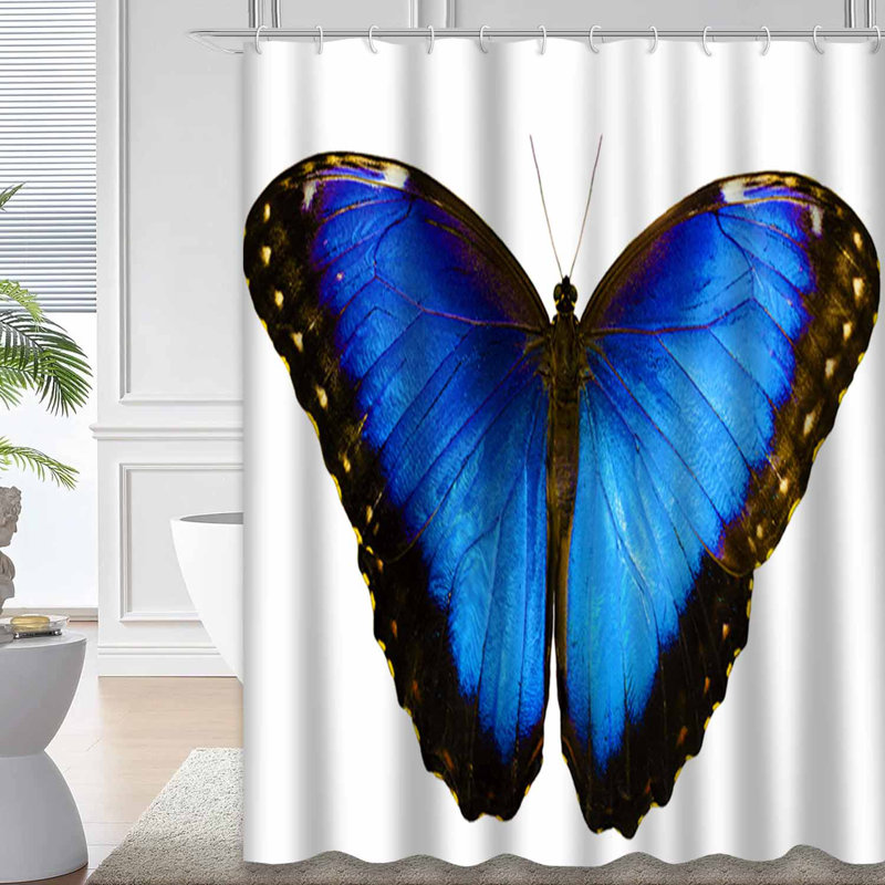 Rideau de douche Blue Wings, L 72 po x l 72 po