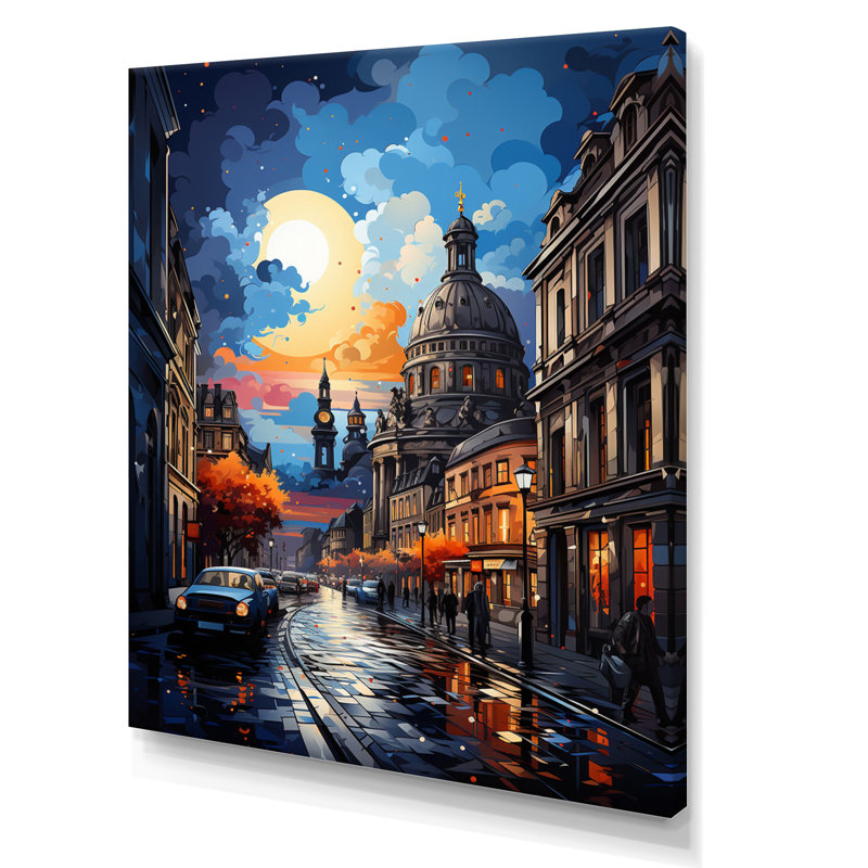 «Allemagne Dresden Baroque City IV», reproduction sur toile, H 40 po x l 30 po x P 1,5 po, Toile tendue