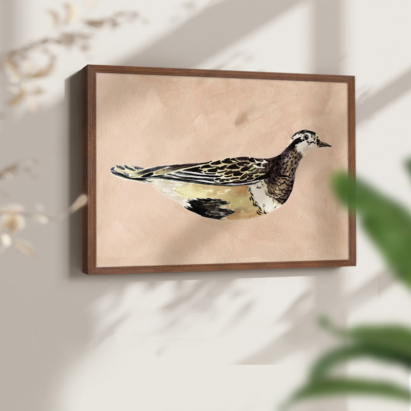 «Feathered Friend IV», reproduction encadrée, H 8 po x l 10 po, Noyer