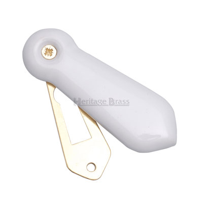 Heritage Brass Covered Escutcheon Plain White