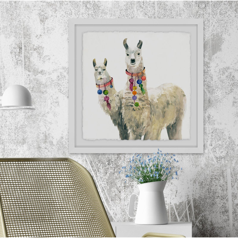 " Llama Pair ", 32" H x 32" W