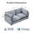Eagan Heffernan 74.8" W Chenille Modular Sofa-997308072