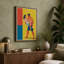 Sparring Athletes Art Deco - Wrapped Canvas-1892234406-1892234428
