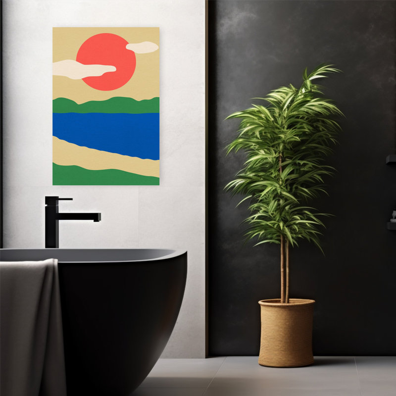 Art contemporain, art contemporain abstrait, H 24 po x l 16 po
