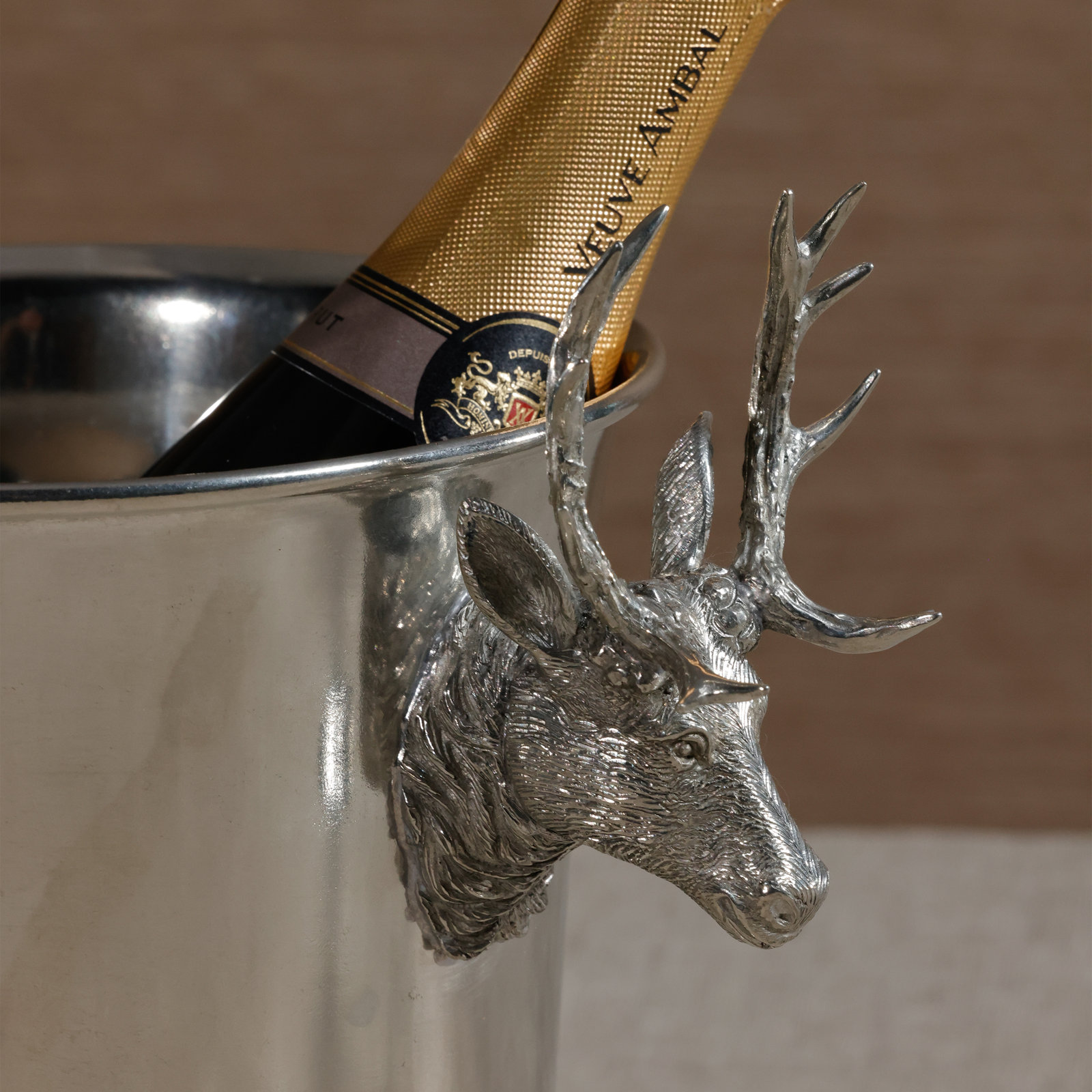 Pewter Wine Cooler and Ice Bucket