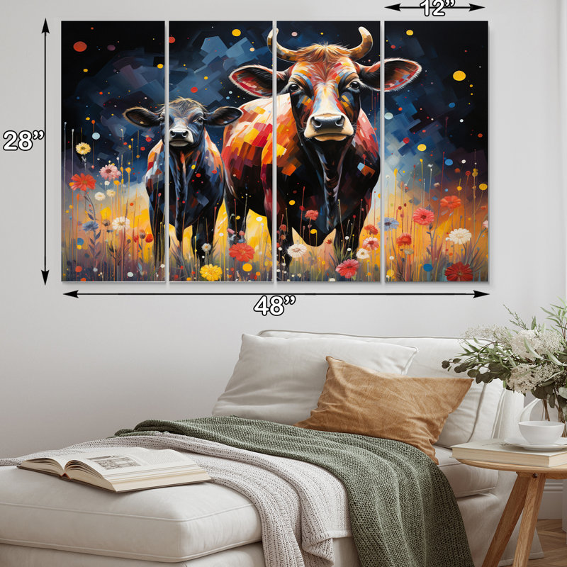 Farmhouse Animals Wall Decor on Metal