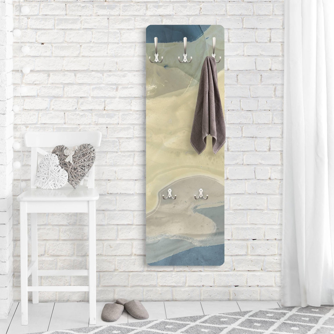 Ocean and Desert I Wall Mounted Coat Rack