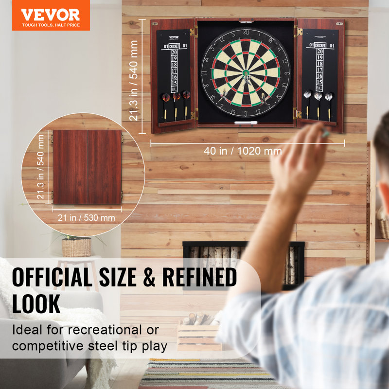 Ensemble de jeu de fléchettes et armoire VEVOR