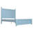 Friedrich Panel Bed in Ocean Blue-165466960