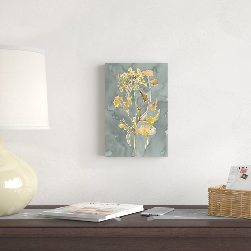 «CoIIfect Florals I», peinture sur toile, H 12 po x l 8 po