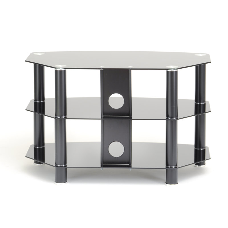 Mayaguana Unfinished TV Stand for TVs up to 43", Black, 51”H x 120”L x 40”W