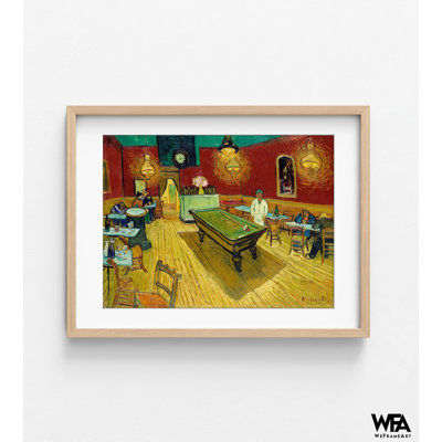 The Night Cafe By Van Gogh, Bar Wall Art, Cafeteria Art Decor, Restaurant Wall Art, Van Gogh Oil Painting Print, Van Gogh Art Print