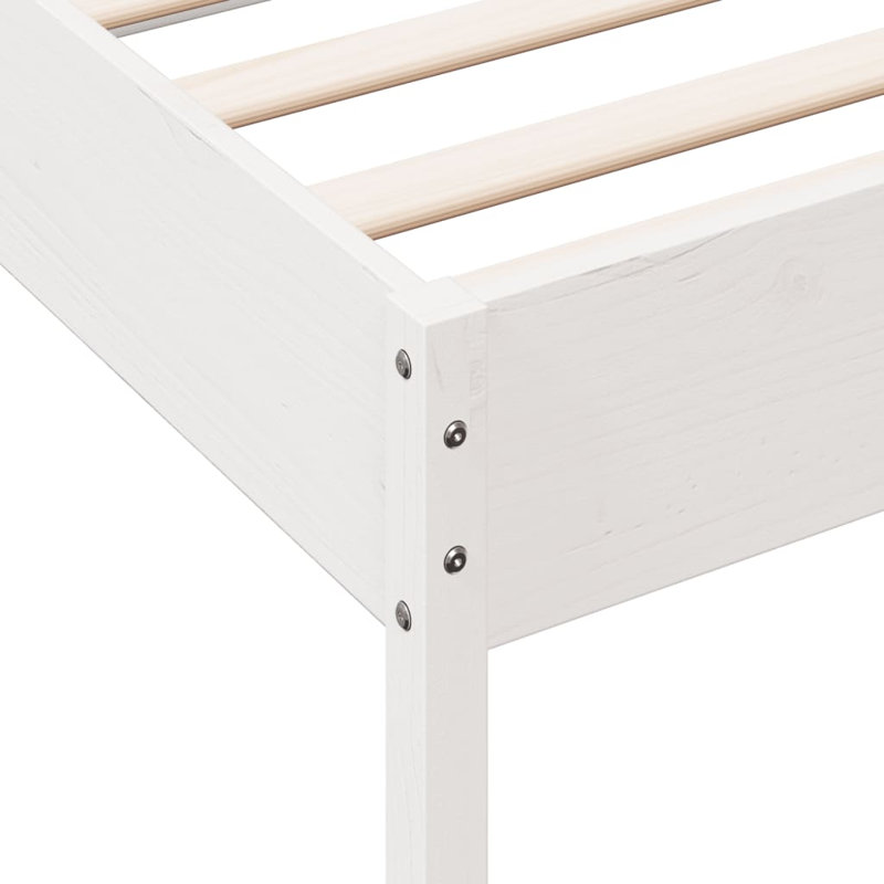 Arezzini Solid Wood Bed, Single (3'), White