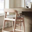 Modern Brazilian Upholstered Stool with Solid Wood Frame-574982018-574982040