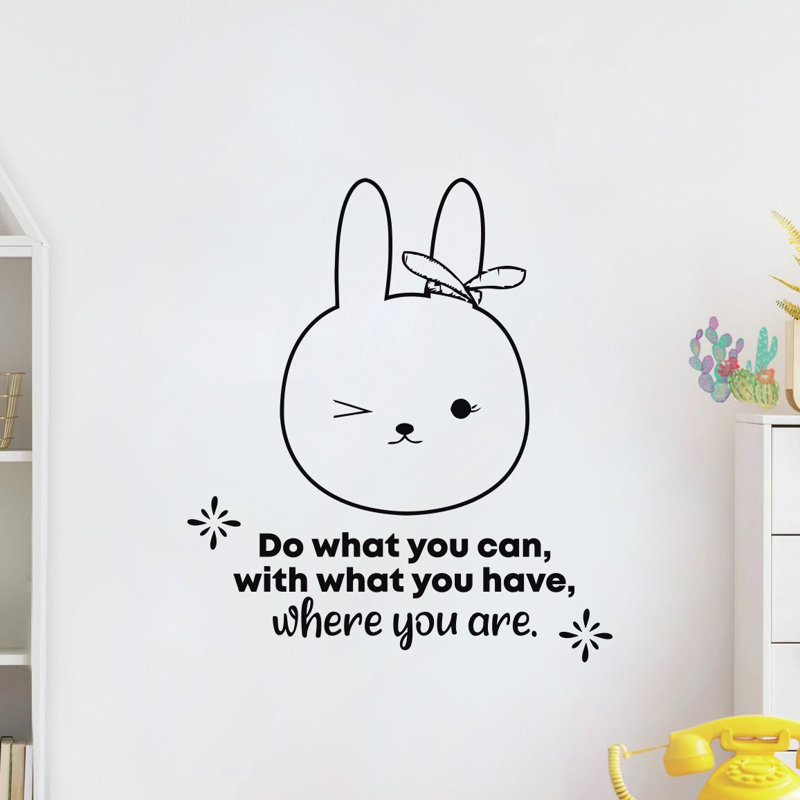 Text & Numbers Wall Decal, 10" H x 10" W x 0.05" D