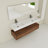60 Inch Wall-Mounted Bathroom  Vanity With Resin Sink,Soft Close Drawer,Float Mounting Design-691380757