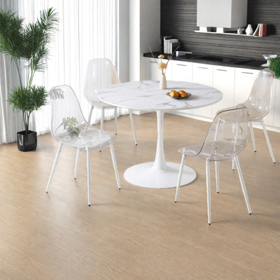 Ensembles de table de salle à manger en MDF compacts en marbre (doivent inclure la table et la chaise)