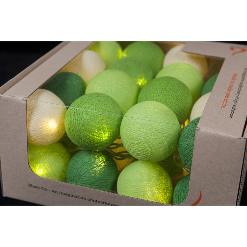 Misti LED Cotton Ball String Light, 30 Lamps - 8 Metre Long
