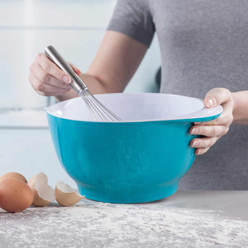 Melamine Non Slip Mixing Bowl, Aqua, 23cm Diameter