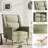 High-Back Mid-Century Chair - Wood Legs