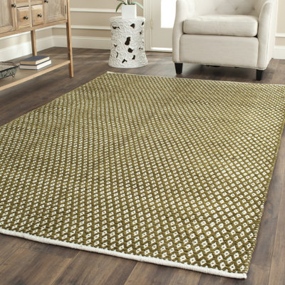 Mckenna Geometric Cotton Hand Woven Area Rug